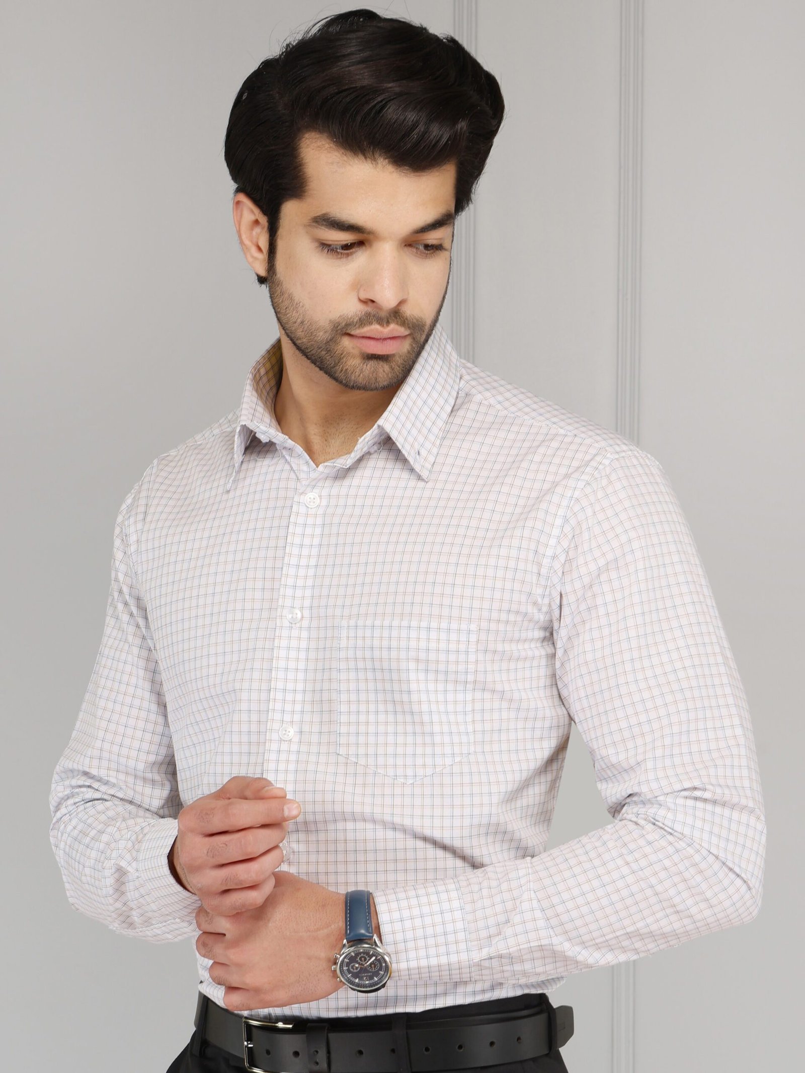Culin Signature Grid Shirt - Image 7